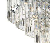 Eulalia 12 Light Flush Polished Chrome Crystal